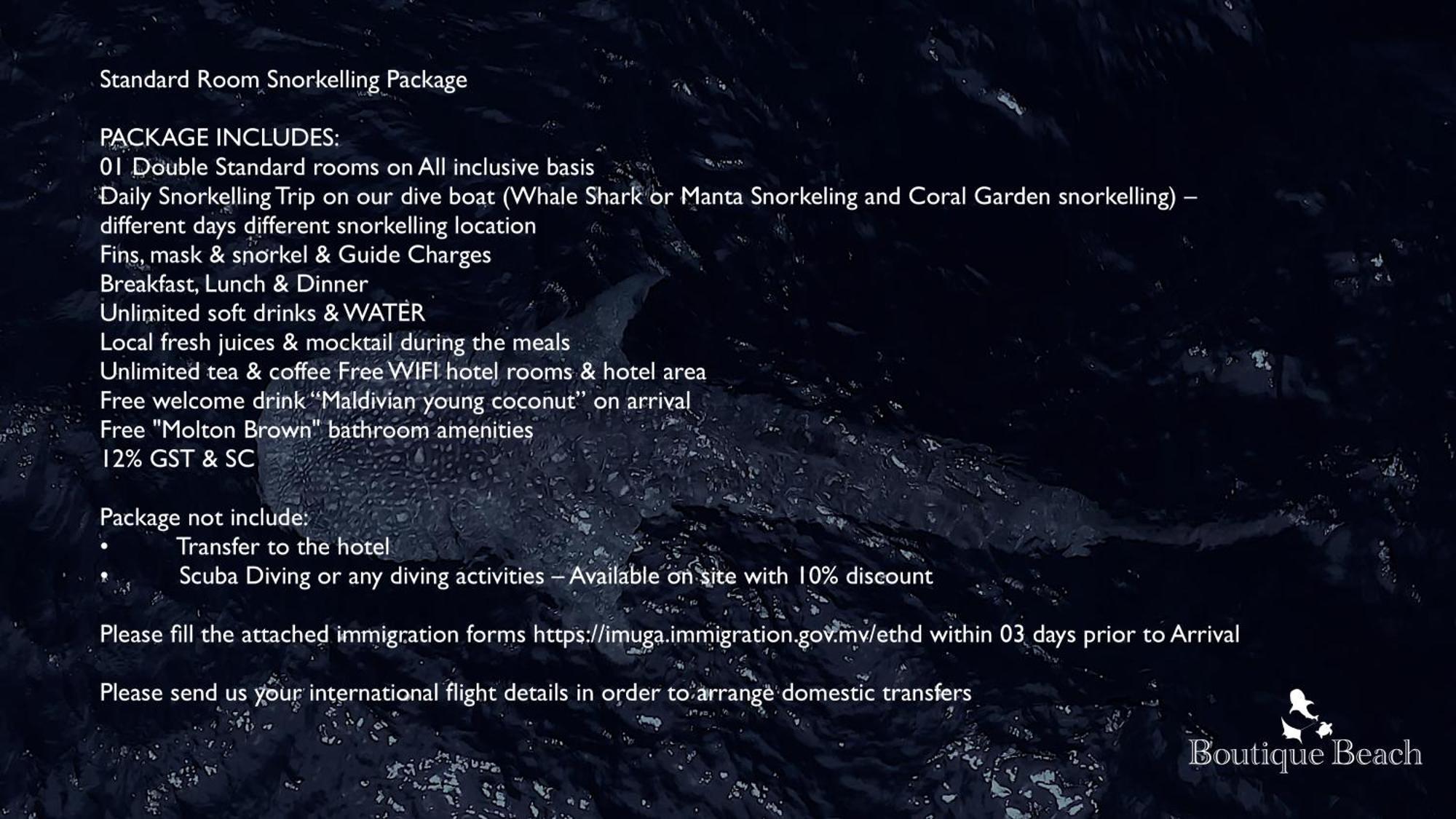 Boutique Beach All Inclusive Diving Hotel Dhigurah  Exterior foto